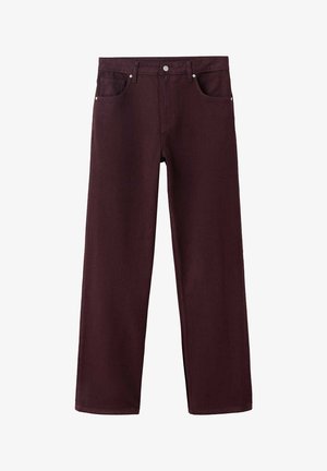 Mango, ADULT - Jean droit - bordeaux