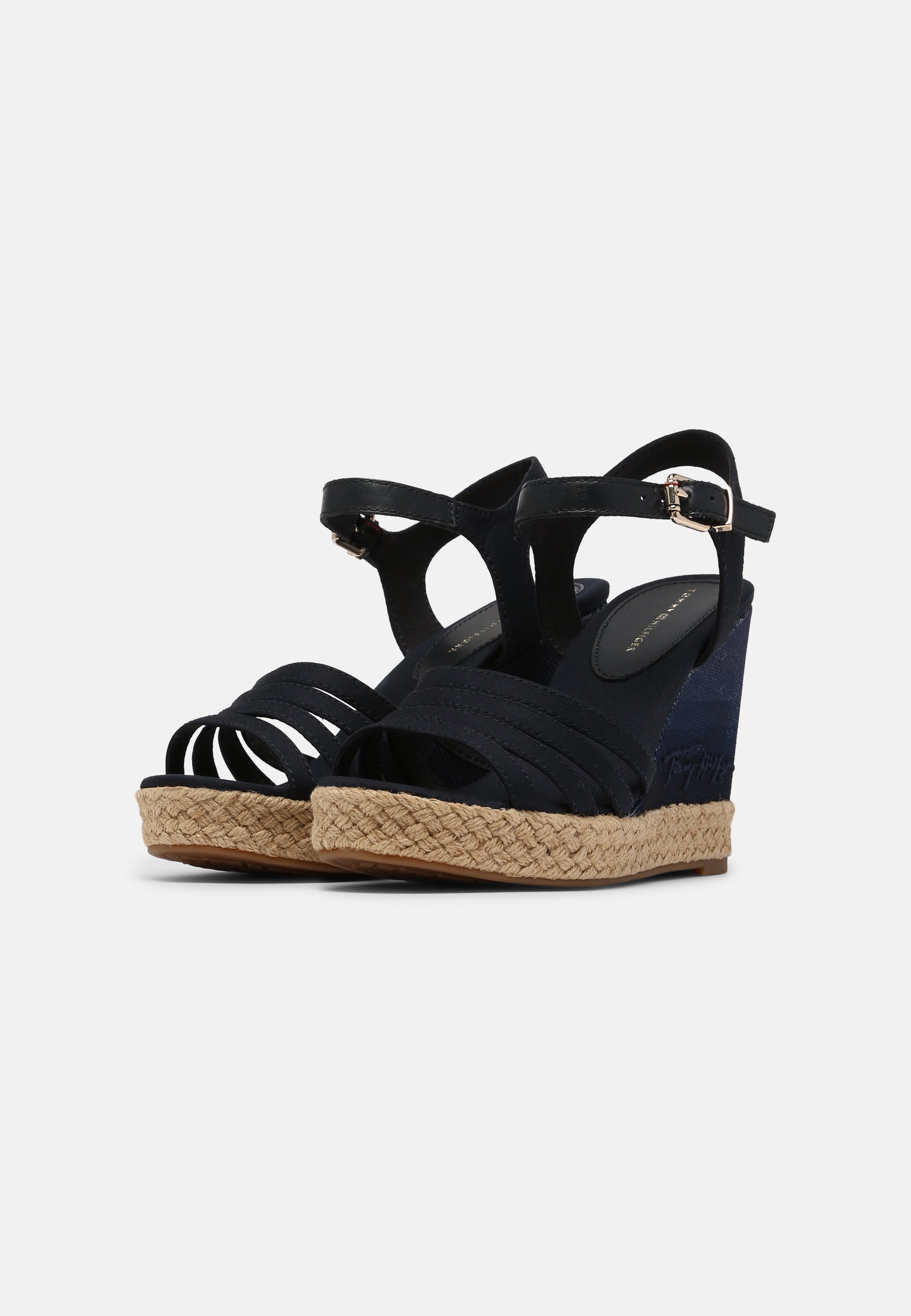 Tommy Hilfiger GRADIENT - Sandalias de cuña - desert sky/azul marino -  Zalando.es