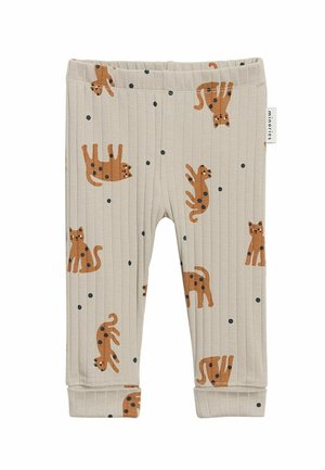 PATTERNED - Leggings - Trousers - beige