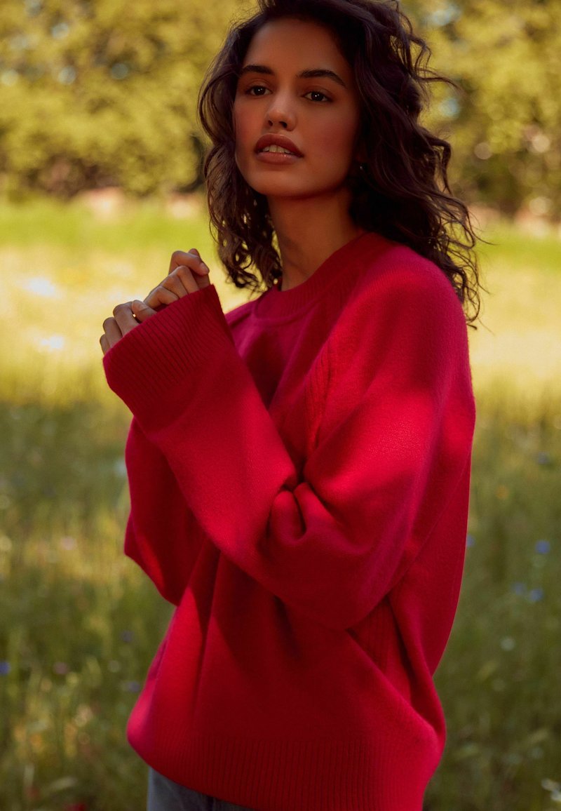 Next CREW NECK - Svetr - red