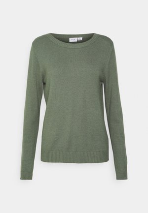 VILA VIRIL O NECK - Svetr - laurel wreath