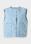 NMCLEO QUILTED - Γιλέκο - light blue denim