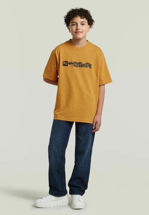 G-STAR, BOYS OVERSIZED T-SHIRT - T-Shirt print - saffron
