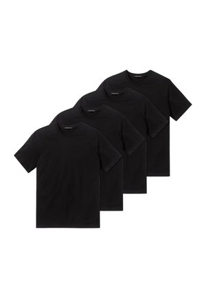 4ER PACK AMERICAN RUNDHALS - Caraco - schwarz