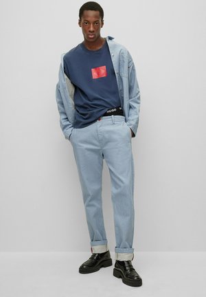 REPLAY - T-shirt med print - blue
