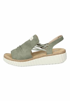 Sandales à plateforme - schilf offwhite