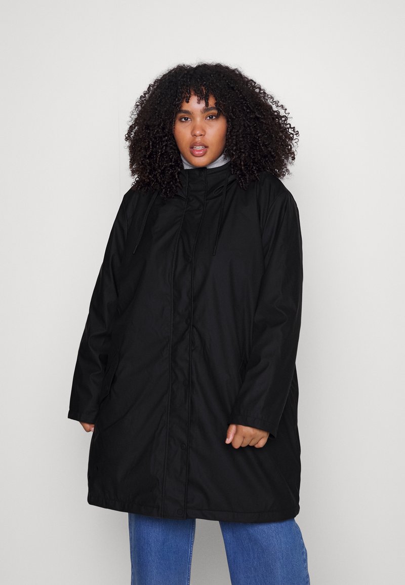 ONLY Curve ONCSALLY RAINCOAT Classic coat black Zalando.co.uk