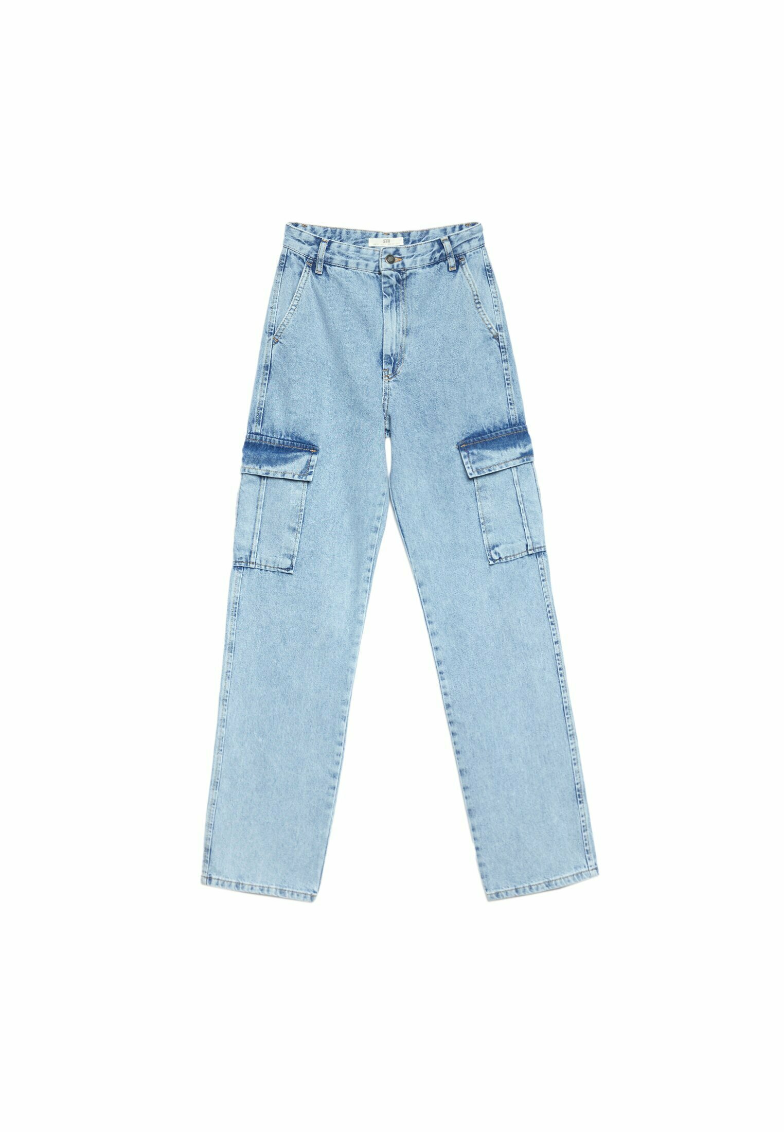 Stradivarius Jeans a sigaretta - neon blue/blu fluo - Zalando