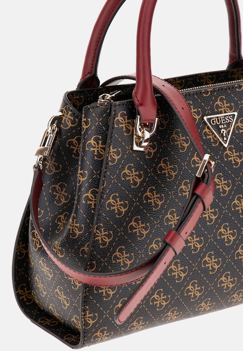 Sac à Main GUESS Jaden - Sac Fourre-tout Marron, Cuir Synthétique, Taille Medium, Neuf Avec étiquettes