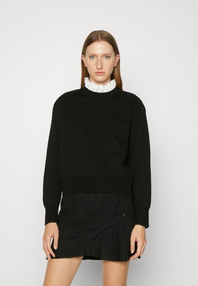 sandro PULL DOUBLE FACE  - Strikkegenser - noir