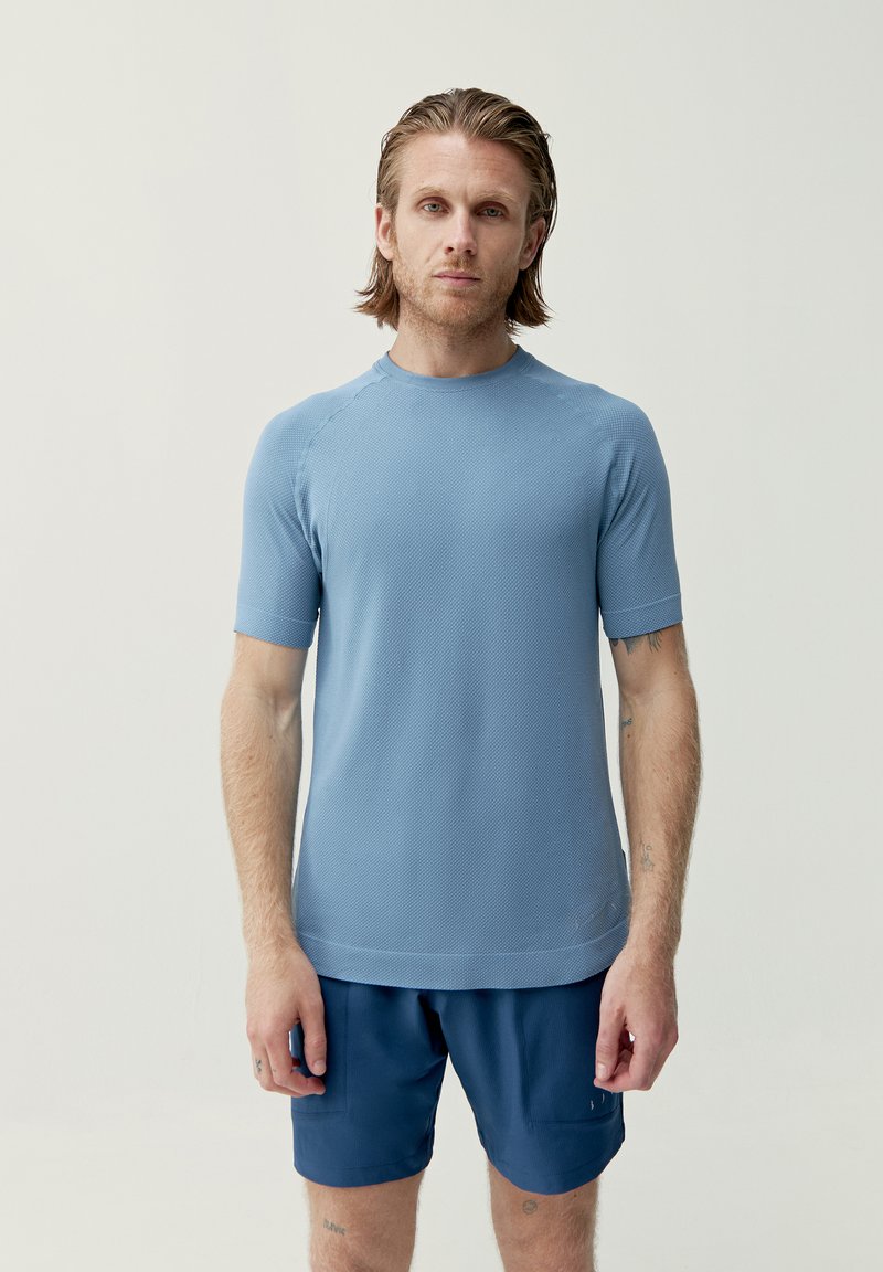 Born Living Yoga - T-shirt basic - azul, Ingrandire