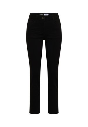 Cecil, MID WAIST STRAIGHT LEG JEANS IM CASUAL FIT - Jean droit - black