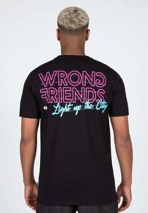 Wrong Friends LIGHT UP THE CITY  - T-Shirt print - black