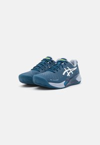 ASICS GEL CHALLENGER - Teniški copati za peščeno podlago - mako blue/white
