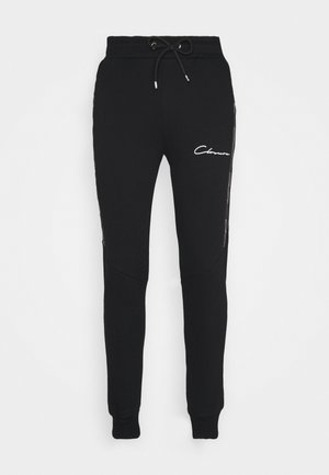 TAPED JOGGER - Pantalones deportivos - black