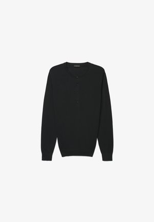 Calliope, MAGLIA TINTA UNITA - Strickpullover - nero ultrablack