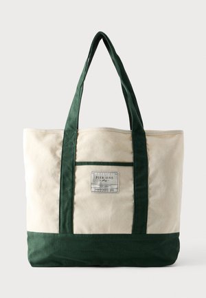 UNISEX - Velká kabelka - beige/green
