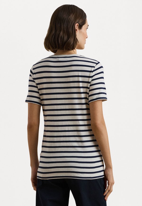 LOGO STRIPED COTTON BLEND JERSEY TEE - Print T-shirt3