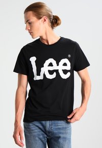Lee LOGO TEE - Camiseta estampada - black