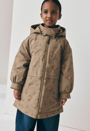 Next, REGULAR FIT - PRINT SHOWER RESISTANT PARKA - Parka - khaki floral