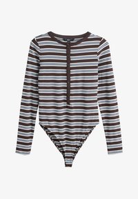 Non sélectionné, chocolate brown ecru stripe