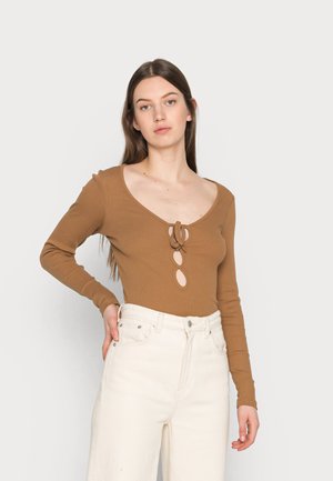 Camisola de manga comprida -  brown