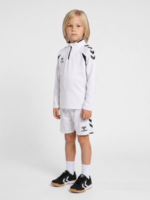 Hummel, 2.0 HALF ZIP  - Langærmet T-shirt - white black