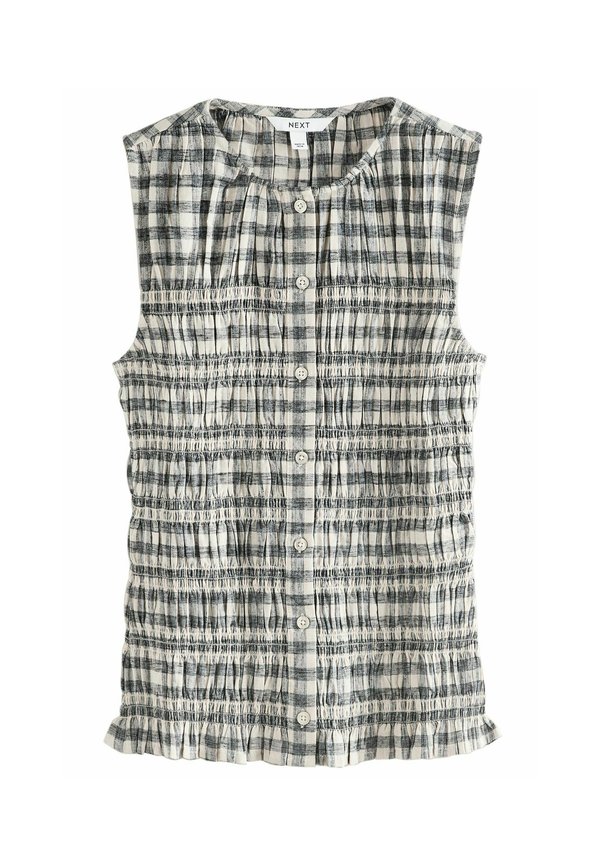 SLEEVELESS BUTTON DOWN SMOCK - Bluse