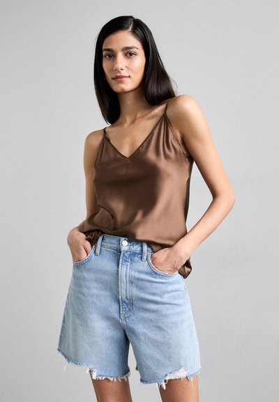 Agolde STELLA - Denim shorts - dark blue