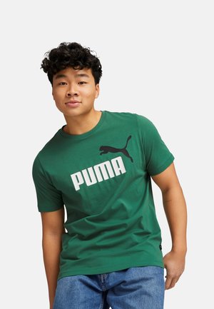 Puma ESS LOGO SHORTSLEEVE - Camiseta estampada - grün