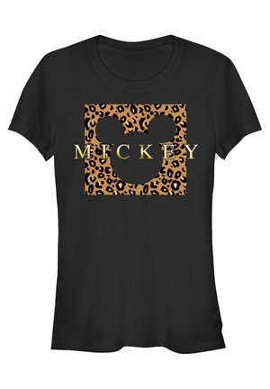 MICKEY  FRIENDS LEOPARD SQUARE MICK - T-shirt imprimé - black