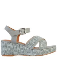 Divine Factory Sandales à plateforme - bleu