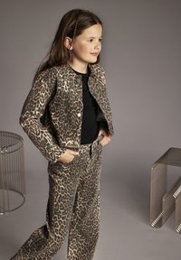 Creamie WIDE LEO - Jeans relaxed fit - brown leo