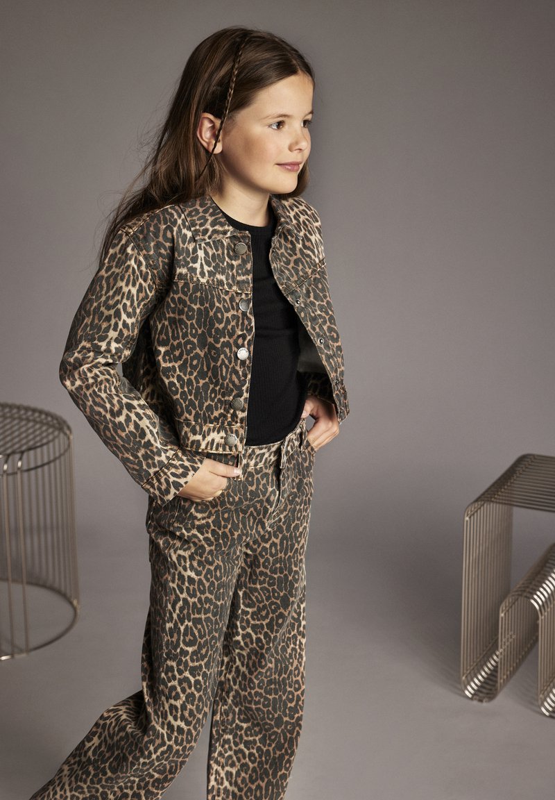 Creamie WIDE LEO - Jeans relaxed fit - brown leo