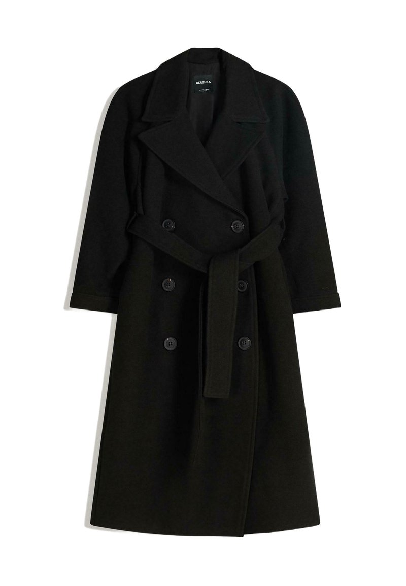 Bershka Mantel zwart Bershka Mantel zwart