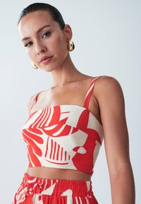ST MRLO WAVE BODICE - Top - red abstract