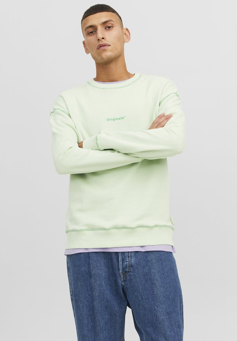 Jack & Jones CREW NECK Sudadera spray/verde claro Zalando.es