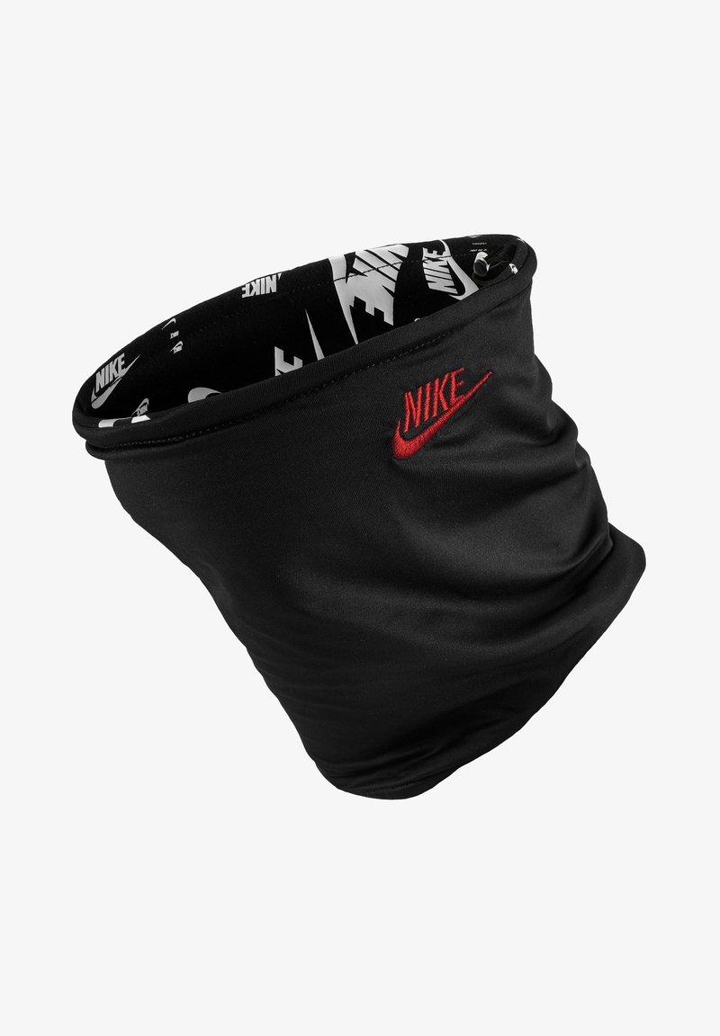 Nike Sportswear NECKWARMER REVERSIBLE CLUB UNISEX - Kruhová šála - black/white/lt crimson