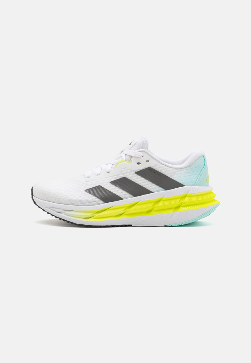 adidas Performance ADISTAR 3 - Chaussures de running sur route - footwear white/core black/pulse lime