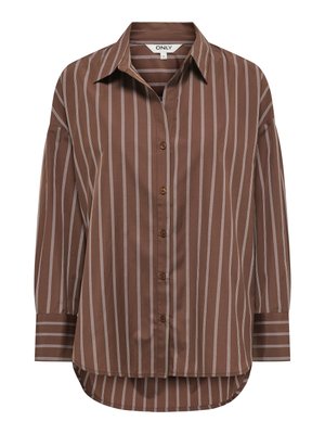 ONLY, ONLOREGON ALVA LS REG SHIRT NOOS WVN - Skjortebluser - potting soil