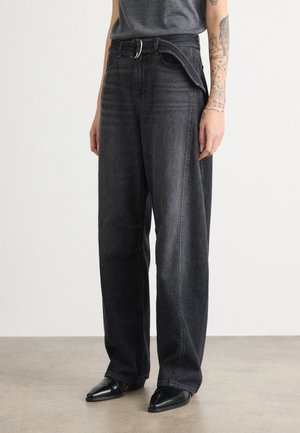 BALOON BELT - Relaxed fit -farkut - black