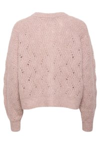 Culture KIMMY  - Adīta jaka - pale mauve melange