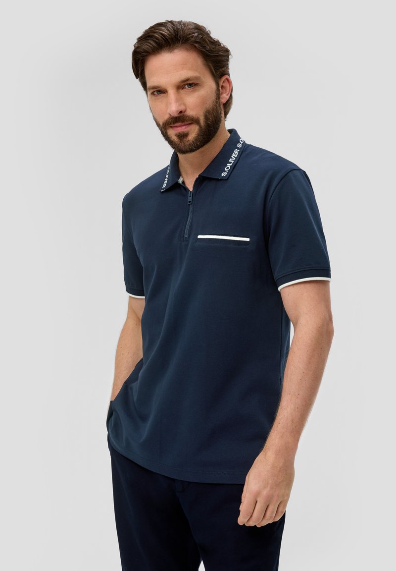 s.Oliver MIT  KRAGEN - Poloshirt - navy