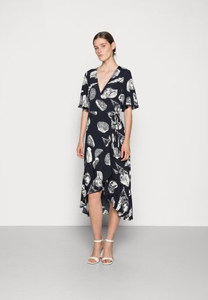 DRESS JULY - Jurk - beige/dark blue