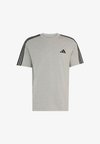 T-shirt imprimé - medium grey heather white