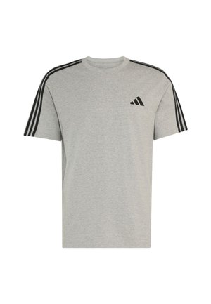 adidas Sportswear, T-Shirt print - medium grey heather white
