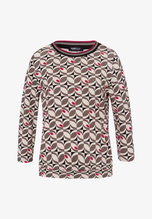 3/4 ÄRMEL METROPOLIS MIX - Long sleeved top - ecru-schwarz