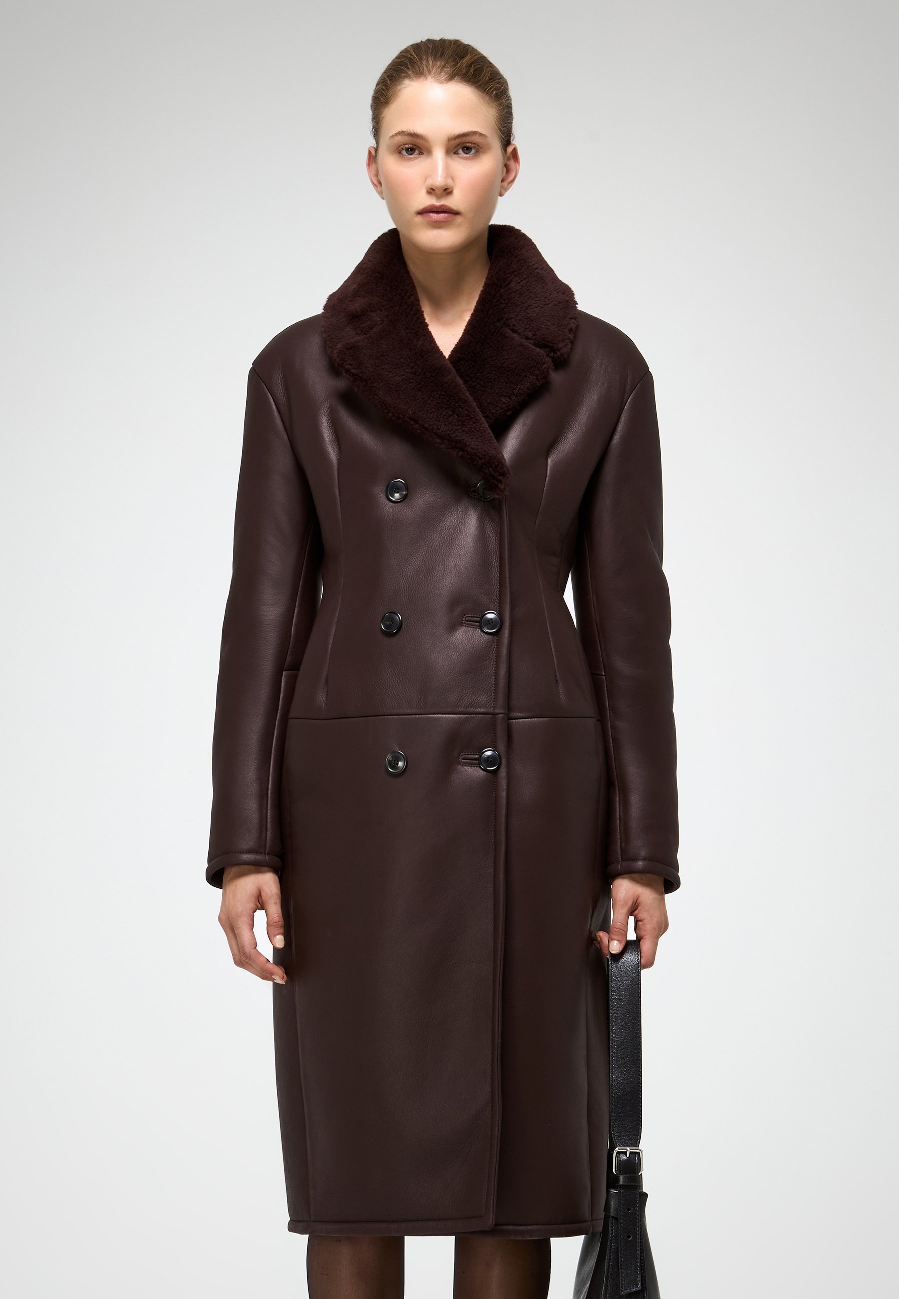 VSP - Płaszcz zimowy/bordowy - Zalando.pl