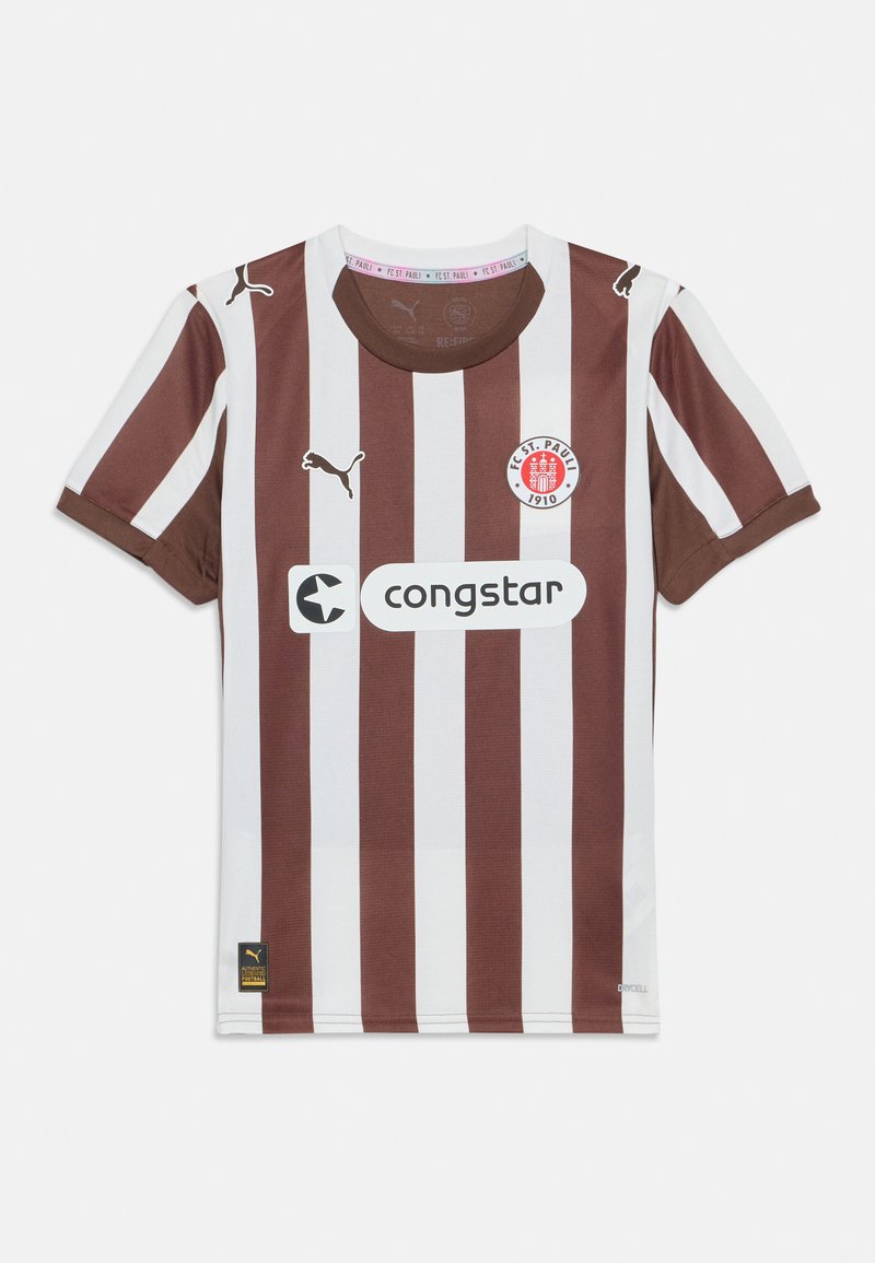 Puma FC ST PAULI HOME UNISEX - Klubbklær - espresso brown/white