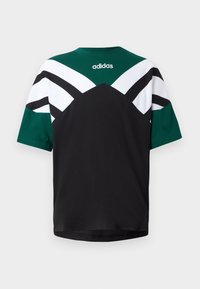 CUTLINE TEE UNISEX - Print T-shirt - black/collegiate green